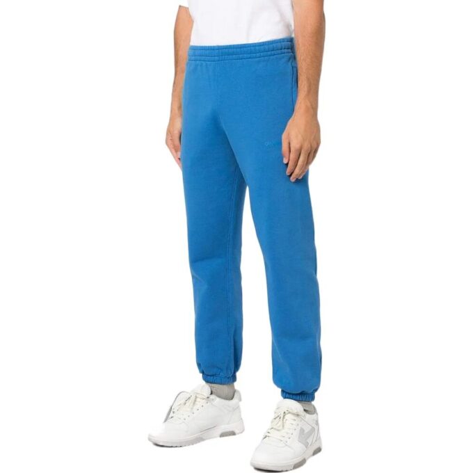 Off-White Men’ s SS22 Stripe Logo Printing Casual Sports Pants/Trousers/Joggers Version Blue