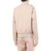 Off-White Men’ s SS22 Stripe Splicing High Collar Zipper Long Sleeves Version Khaki Jacket