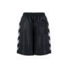 Off-White Men’ s SS22 Twill Printing Elastic Waistband Straight Shorts Ordinary Version Black