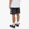 Off-White Men’ s SS22 Twill Printing Elastic Waistband Straight Shorts Ordinary Version Black