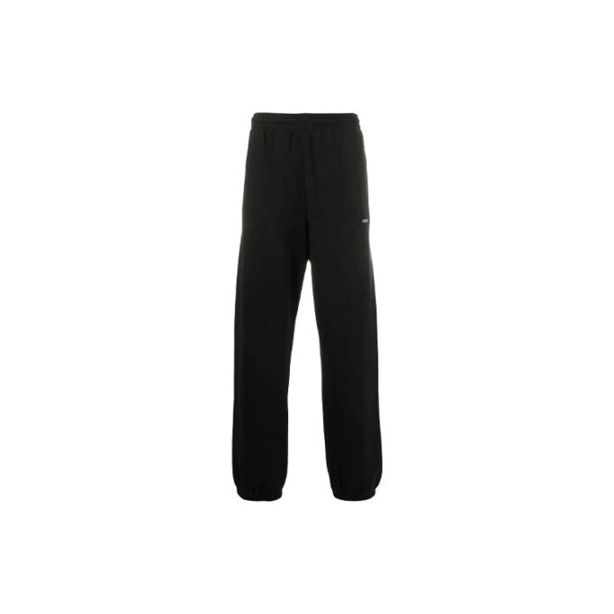 Off-White Men’ s Stancil Black Sports Pants/Trousers/Joggers