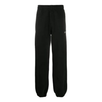 Off-White Men’ s Straight Black Sports Pants/Trousers/Joggers