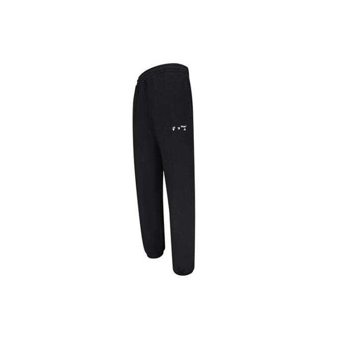 Off-White Men’ s Straight Black Sports Pants/Trousers/Joggers