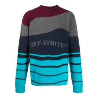 Off-White Men’ s Stripe Knit Colorblock