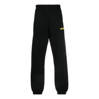 Off-White Men’ s Stripe Logo Printing Casual Sports Pants/Trousers/Joggers Version Black