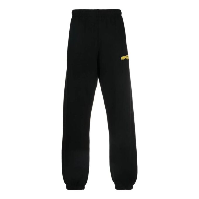 Off-White Men’ s Stripe Logo Printing Casual Sports Pants/Trousers/Joggers Version Black