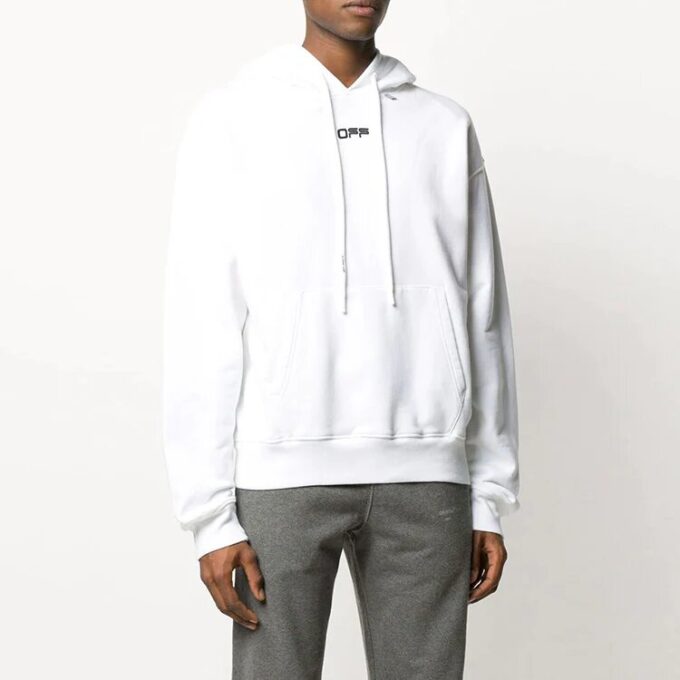 Off-White Men’ s Wavy Logo Slogan Printing