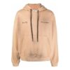 Off-White Men’ s x Mercedes-Benz Mercedes Benz Crossover SS22 Solid Color Hooded Pullover Long Sleeves Beige