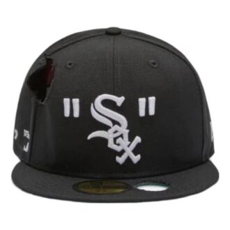 Off-White Men’ s x MLB x New Era Crossover Hole Wool Black Cap