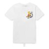 Off-White Men’ s x The Simpsons/ The Simpsons Crossover Printing Short Sleeve Ordinary Version White T-Shirt