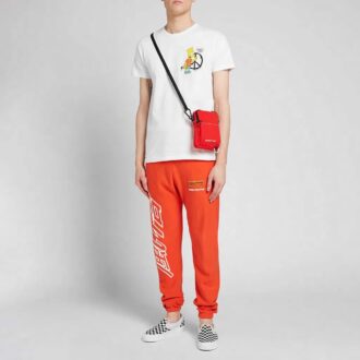 Off-White Men’ s x The Simpsons/ The Simpsons Crossover Printing Short Sleeve Ordinary Version White T-Shirt