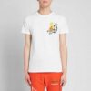 Off-White Men’ s x The Simpsons/ The Simpsons Crossover Printing Short Sleeve Ordinary Version White T-Shirt