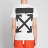 Off-White Men’ s x The Simpsons/ The Simpsons Crossover Printing Short Sleeve Ordinary Version White T-Shirt