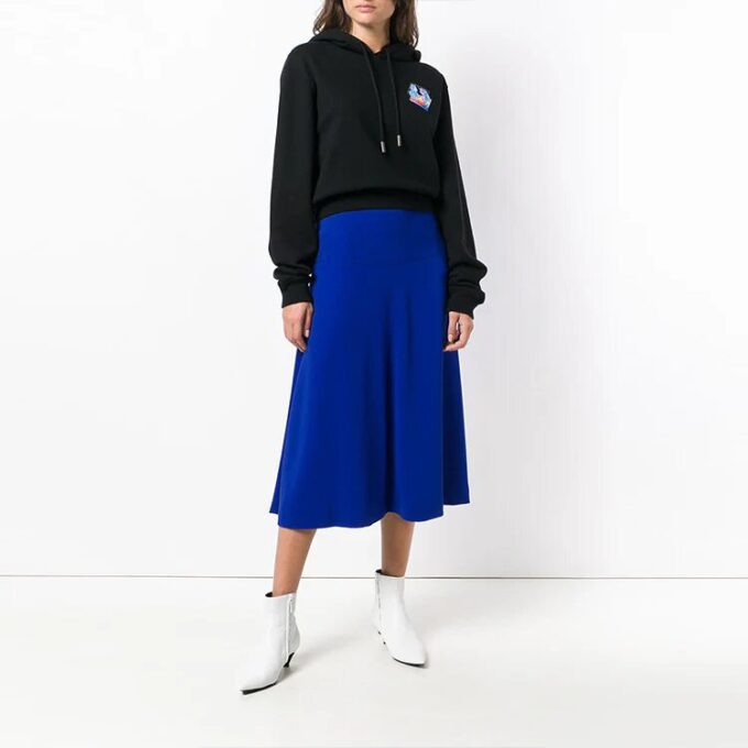 Off-White Microenvironment Crop Hoody Black