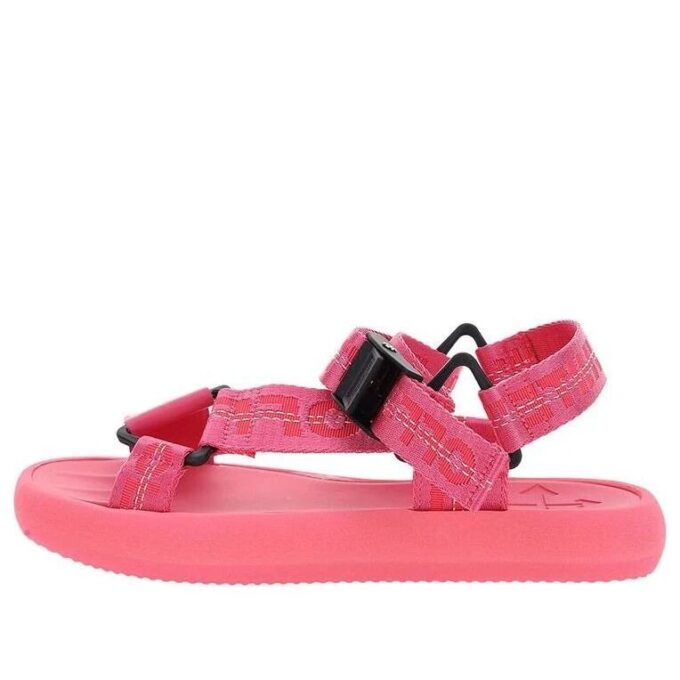 Off-White Nylon Trek Sandals Pink