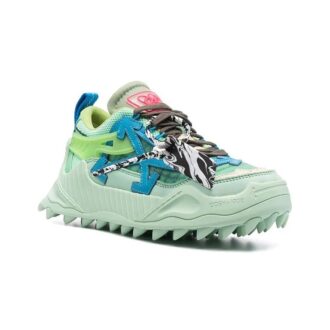 Off-White Odsy-1000 Low-Top Sneakers “Green Blue”