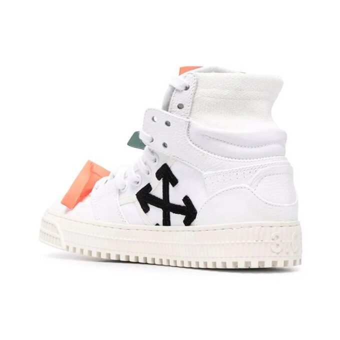 Off-White Off Court 3.0 Leather Canvas Sneaker “White Orange”