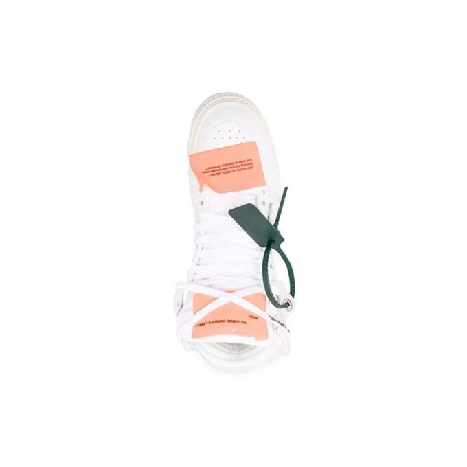 Off-White Off Court 3.0 Leather Canvas Sneaker “White Orange”