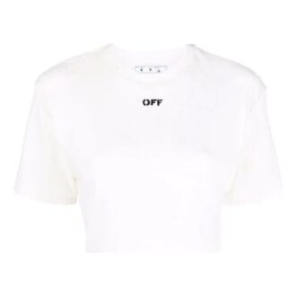 Off-White Off-stamp Cropped T-shirt “White”