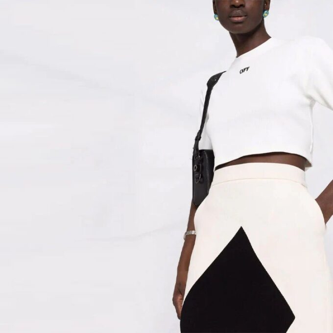Off-White Off-stamp Cropped T-shirt “White”