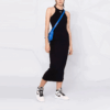 Off-White Off-Stamp Ribbed Dress “Black”