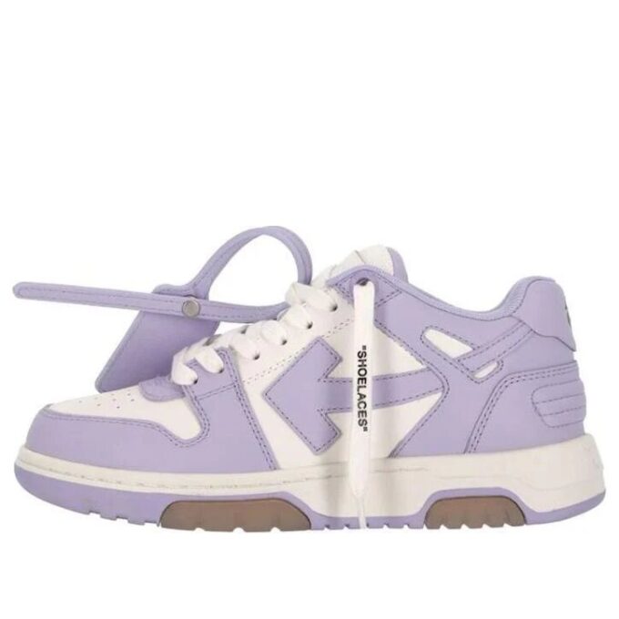 Off-White Out Of Office Calf Leather Sneaker “Purple White”