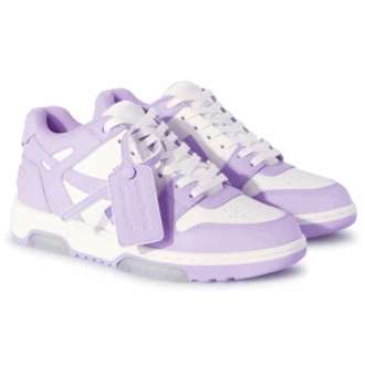 Off-White Out Of Office Calf Leather Sneaker “Purple White”