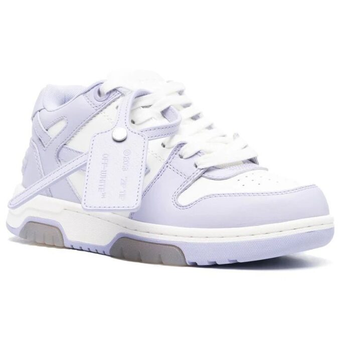 Off-White Out Of Office Calf Leather Sneaker “Purple White”