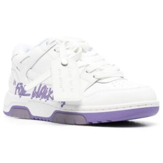 Off-White Out Of Office For Walking Low-Tops “White Purple”