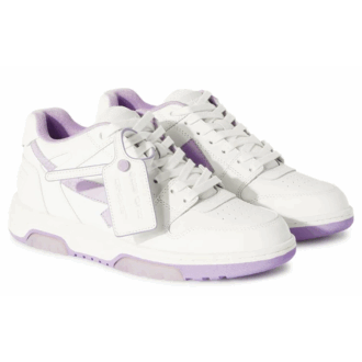 Off-White Out Of Office Leather Sneakers “White Purple”