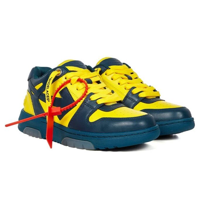 Off-White Out Of Office Low Sneakers Blue/Yellow