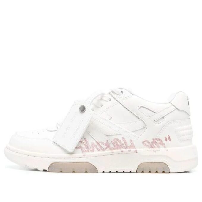 Off-White Out Of Office Low-Top For Walking Sneaker “White Pink”