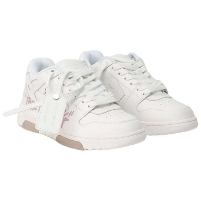 Off-White Out Of Office Low-Top For Walking Sneaker “White Pink”