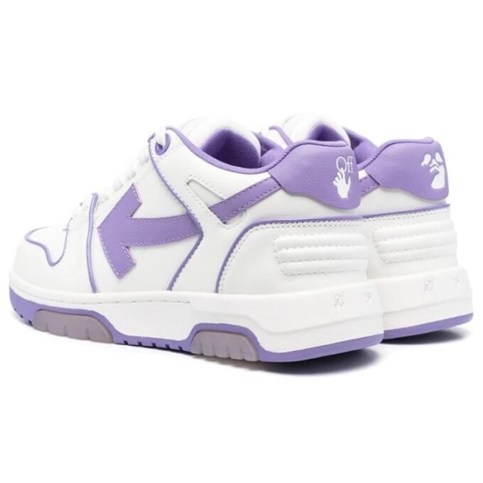 Off-White Out Of Office Low-Top Leather Sneaker “Purple White”