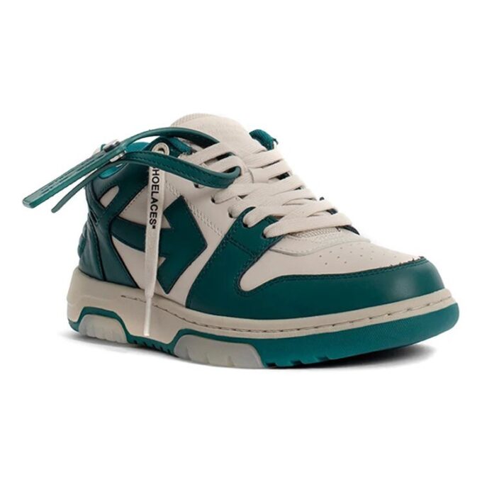 Off-White Out Of Office Low Top Sneakers Green/White
