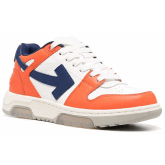 Off-White Out Of Office Low-Tops “White Orange Navy”