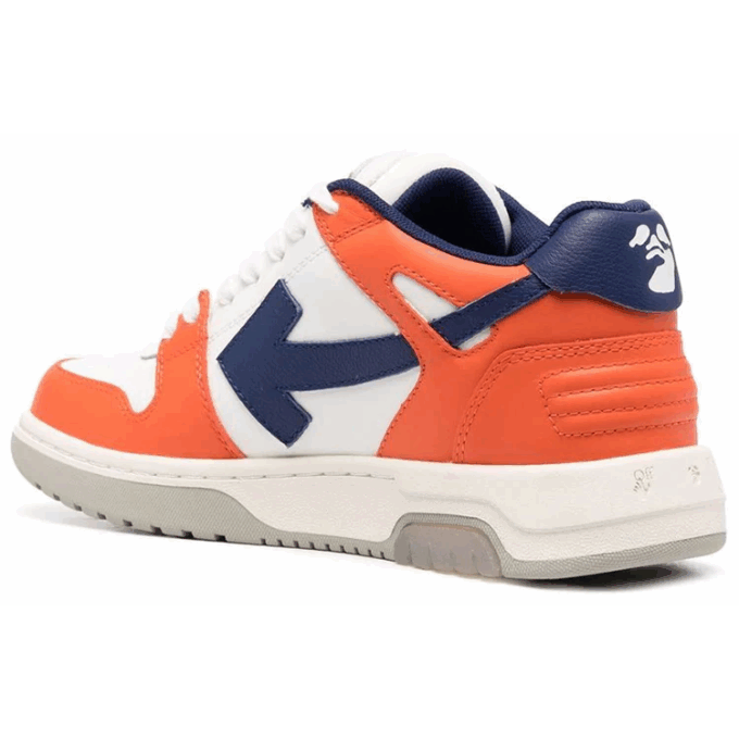 Off-White Out Of Office Low-Tops “White Orange Navy”