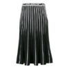 Off-White Pleated Knit Skirt “Black”
