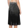 Off-White Pleated Knit Skirt “Black”