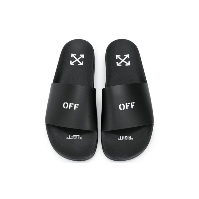 Off-White Pool Sliders “Black”