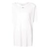 Off-White Printed Back Slit Crewneck Oversized T-shirt White