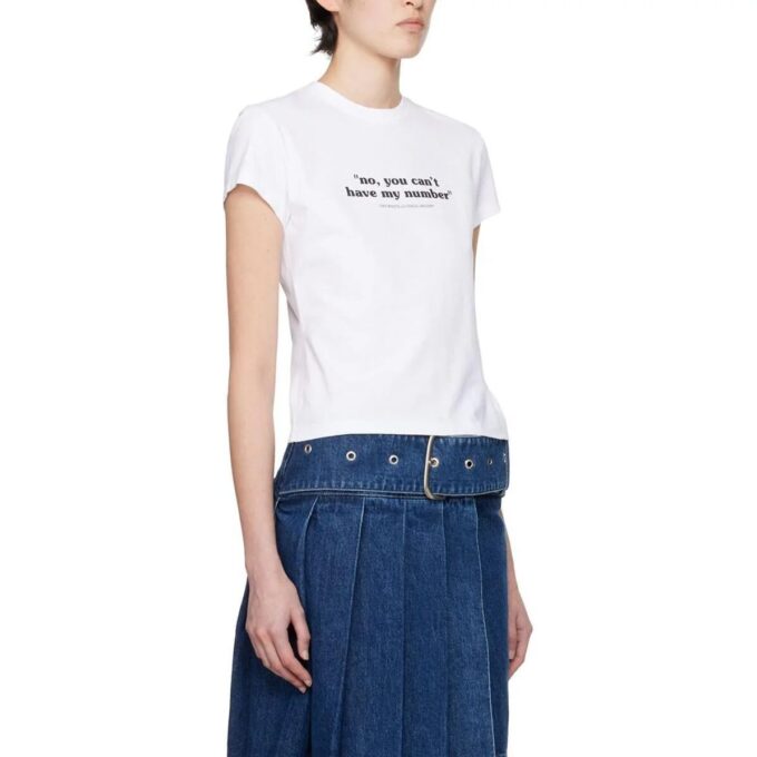 Off-White Quote Cotton T-shirt “White Black”