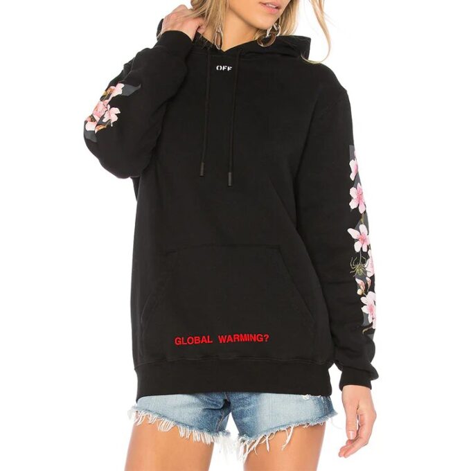 Off-White Sakura Arrow Printing Black