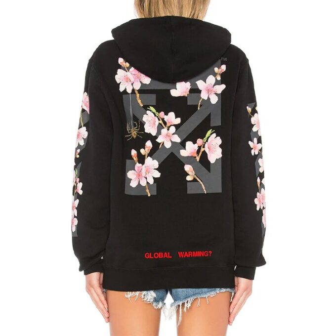 Off-White Sakura Arrow Printing Black