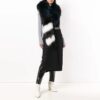 Off-White Sleeveless Large Slim Fit Version Black