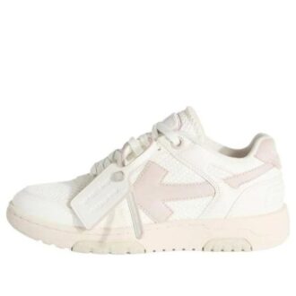 Off-White Slim Out Of Office Leather Sneakers “White Pink”