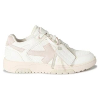 Off-White Slim Out Of Office Leather Sneakers “White Pink”