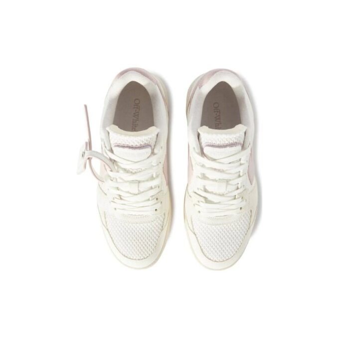 Off-White Slim Out Of Office Leather Sneakers “White Pink”