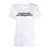 Off-White Slogan Alphabet Printing Short Sleeve Slim Fit Version White