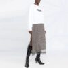 Off-White Slogan Printing Long Sleeves Hoodie Ordinary Version White